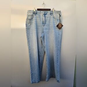 Ava & Viv Women's Wide Leg Jeans